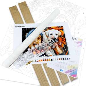 Schilderen op nummer 70x50-DIY Frame - €  55.48