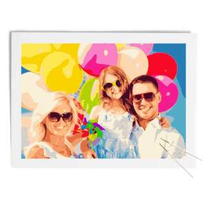 Schilderen op nummer 35x50-DIY Frame -  Stukjes