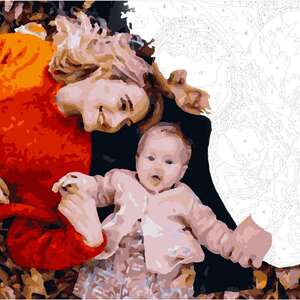 Schilderen op nummer 50x50-DIY Frame - €  43.48