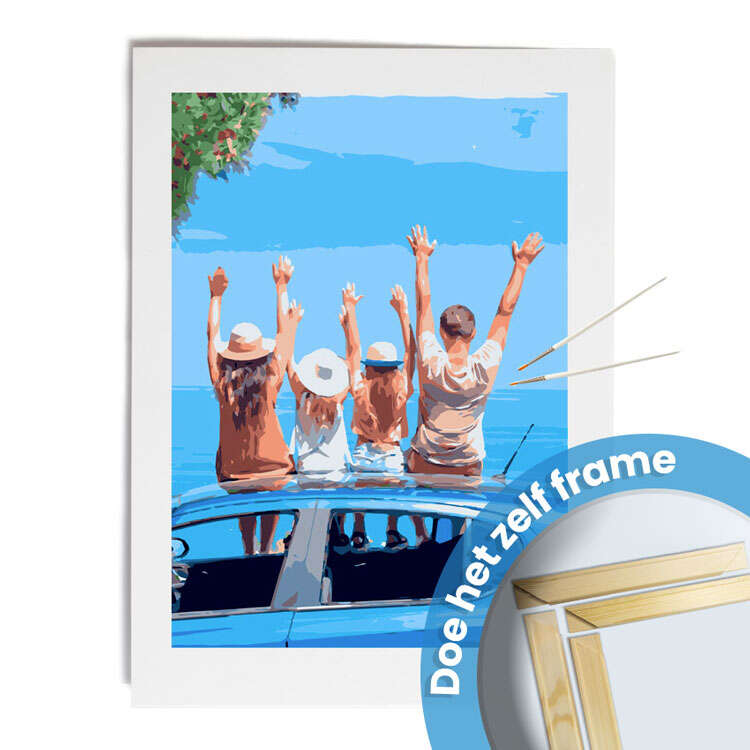 Schilderen op nummer 35x50-DIY Frame